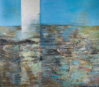 2012, Acryl / Stoff / Mischtechnik, 160 x 140 cm