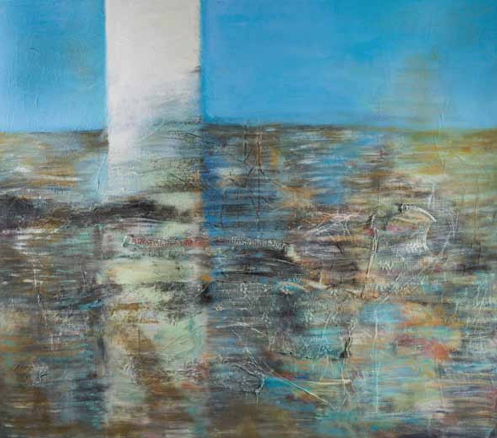 2012, Acryl / Stoff / Mischtechnik, 160 x 140 cm